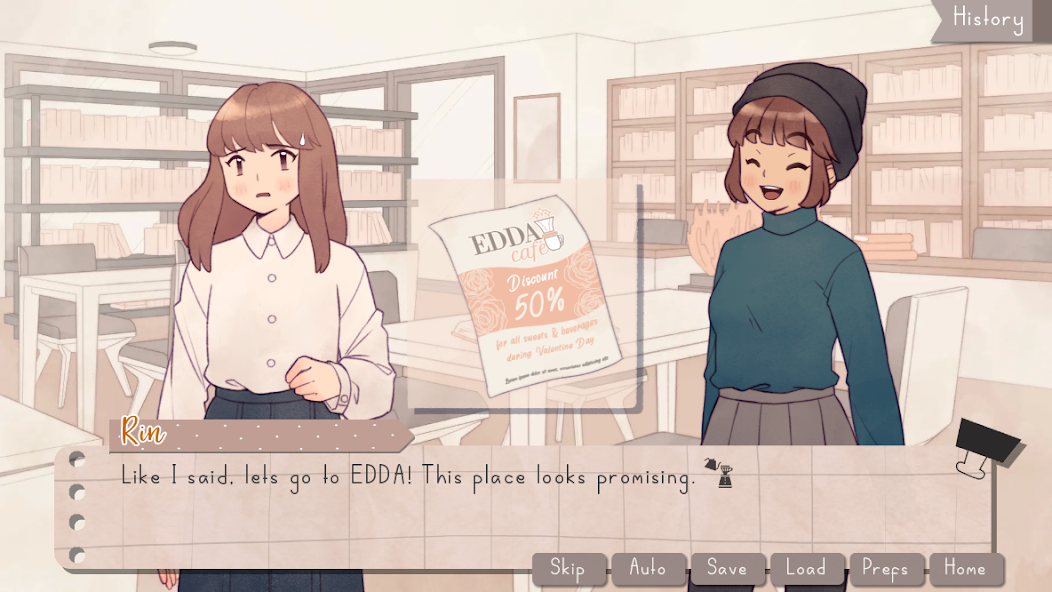 EDDA Cafe Visual Novel - screenshot 3