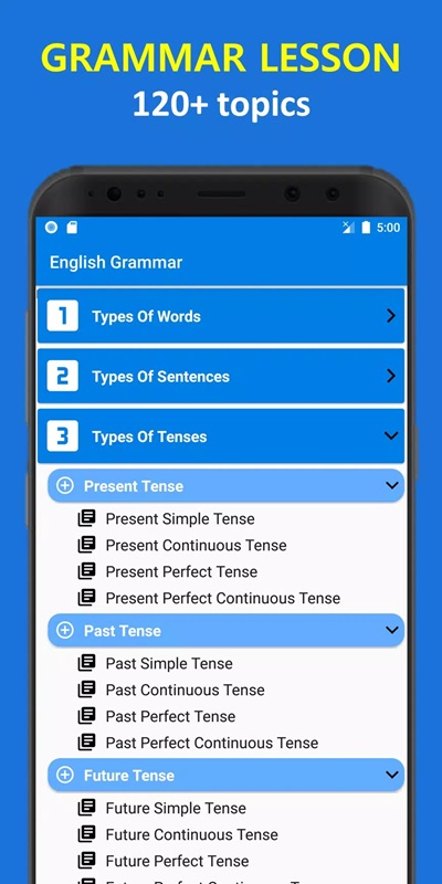 English Grammar Learn & Test APK - screenshot 2
