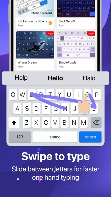 Keyboard OS 18 APK - screenshot 1