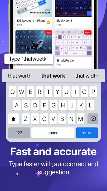 Keyboard OS 18 APK - screenshot 4