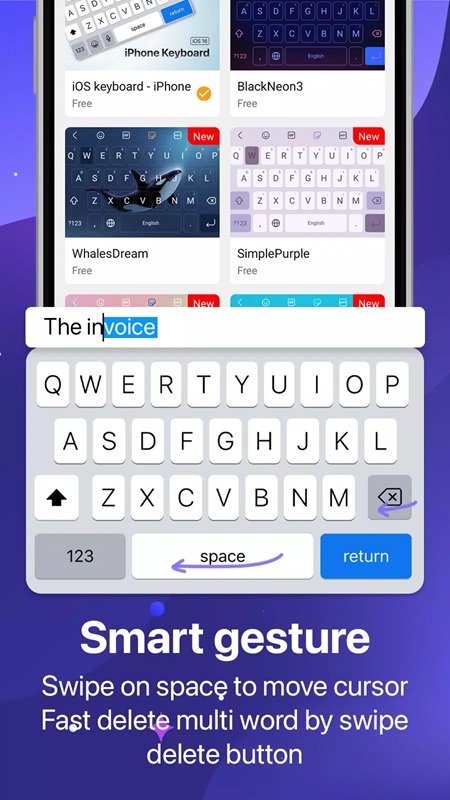 Keyboard OS 18 APK - screenshot 5