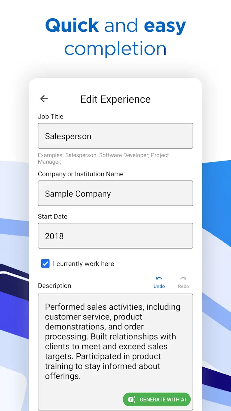 AI Resume CV PDF - screenshot 5