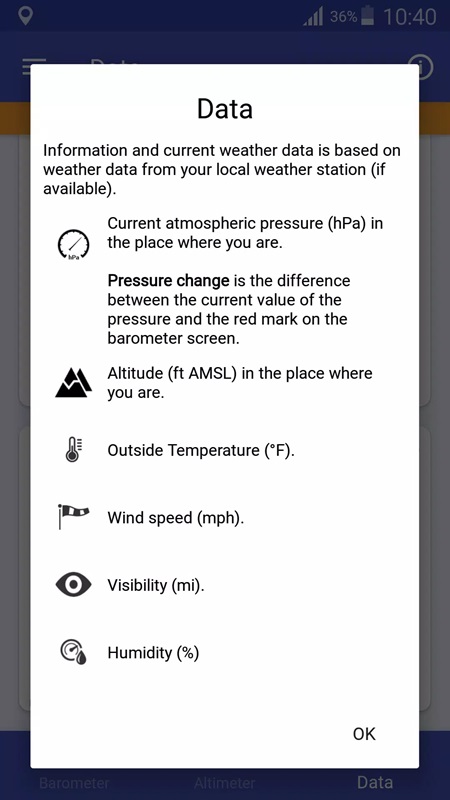 Barometer &amp; Altimeter APK - screenshot 1