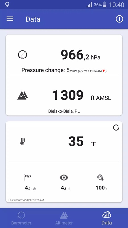 Barometer &amp; Altimeter APK - screenshot 4
