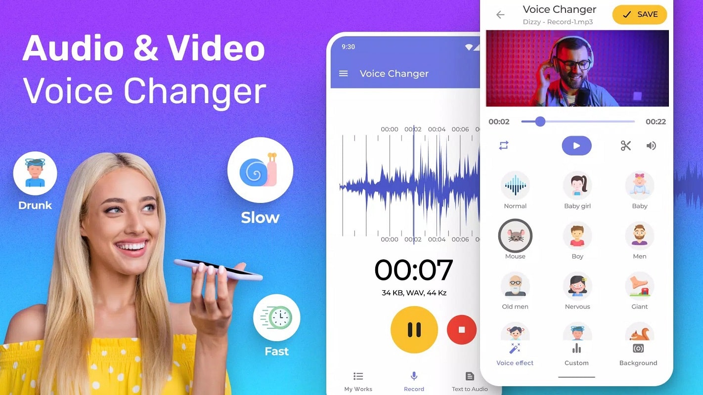 Video Voice Changer + Effects APK - app icon