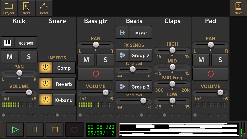 Audio Evolution Mobile Studio - screenshot 2