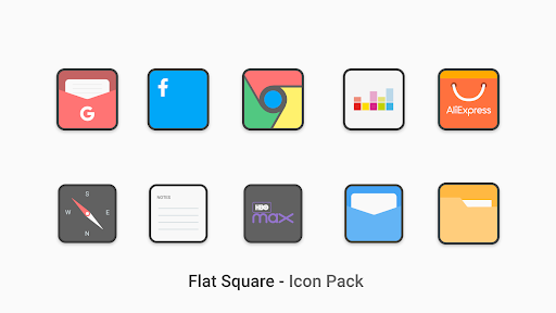 Flat Square Icon Pack - screenshot 2