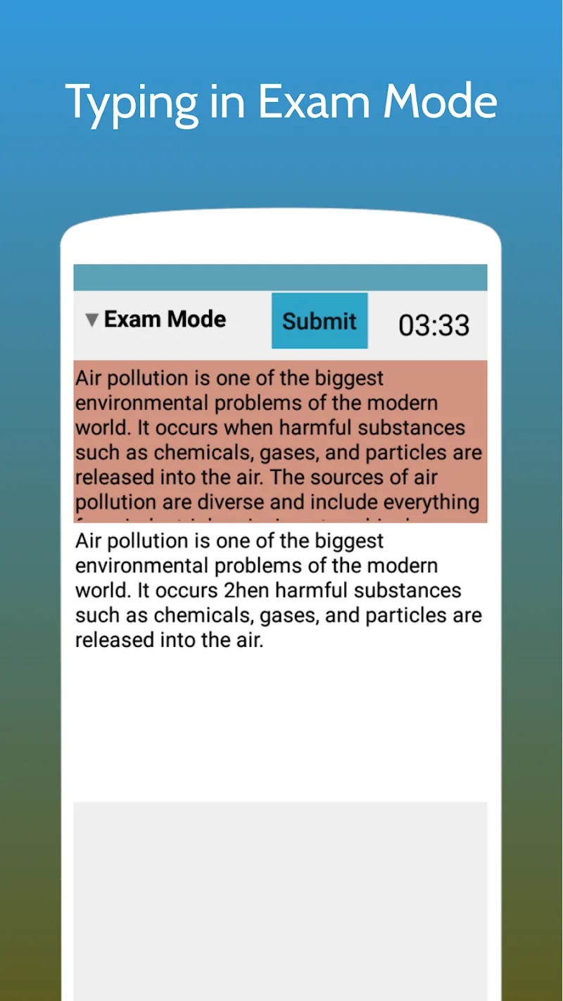 Typing Test App for Exams - screenshot 3