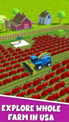 Farming .io - 3D Harvester Game USA - screenshot 3