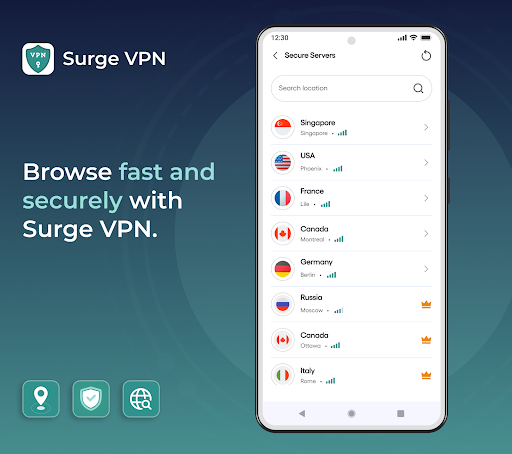 Surge VPN - screenshot 1