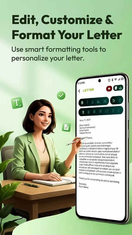 AI Letter Writing Templates APK - screenshot 4