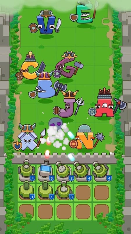 Alphabet Defense Towers Battle APK - screenshot 1