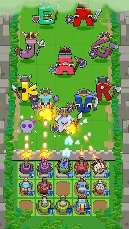 Alphabet Defense Towers Battle APK - screenshot 2