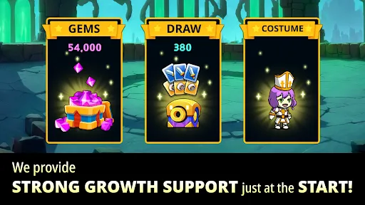 Triplet Heroes 1.6.5 APK + MOD [Menu, Damage, High Exp] - screenshot 3