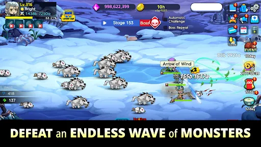 Triplet Heroes 1.6.5 APK + MOD [Menu, Damage, High Exp] - screenshot 5