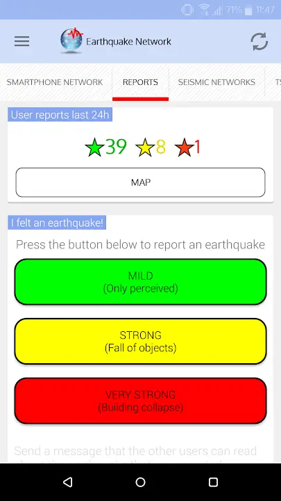 Earthquake Network PRO - screenshot 1