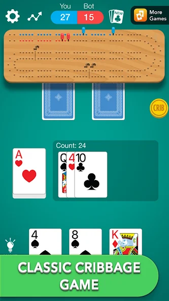 Cribbage * - screenshot 1