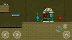 Red and Blue Stickman : Animation Parkour - screenshot 2