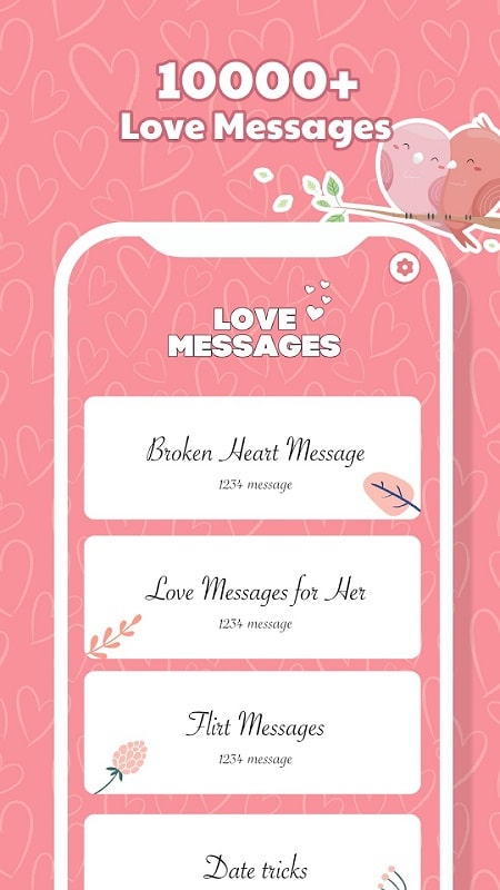 Romantic Fancy Love Messages APK - screenshot 3