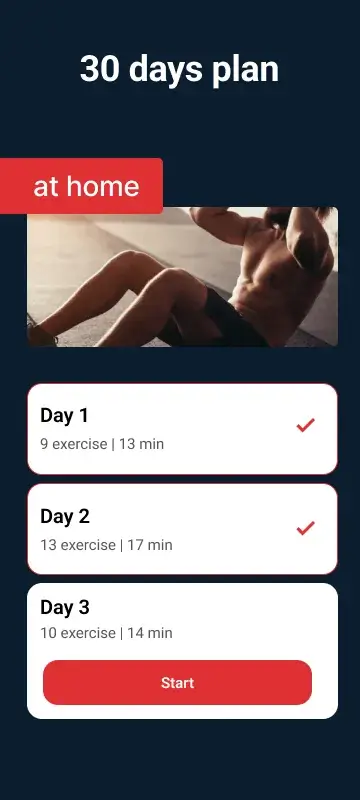 Home Workout Six Pack Abs - screenshot 2