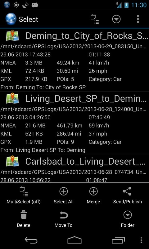 Ultra GPS Logger APK - screenshot 5