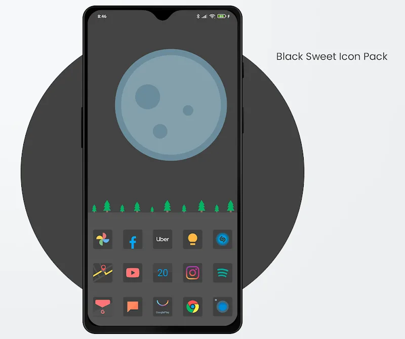 Black Sweet - Icon Pack - screenshot 6