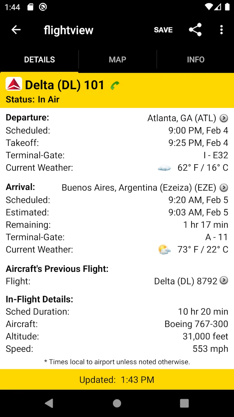 FlightView Flight Tracker - screenshot 5