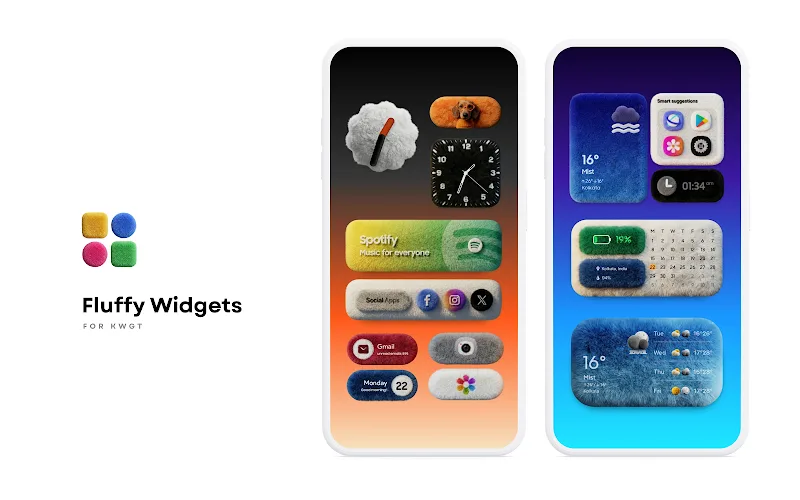 Fluffy Widgets for KWGT - screenshot 1