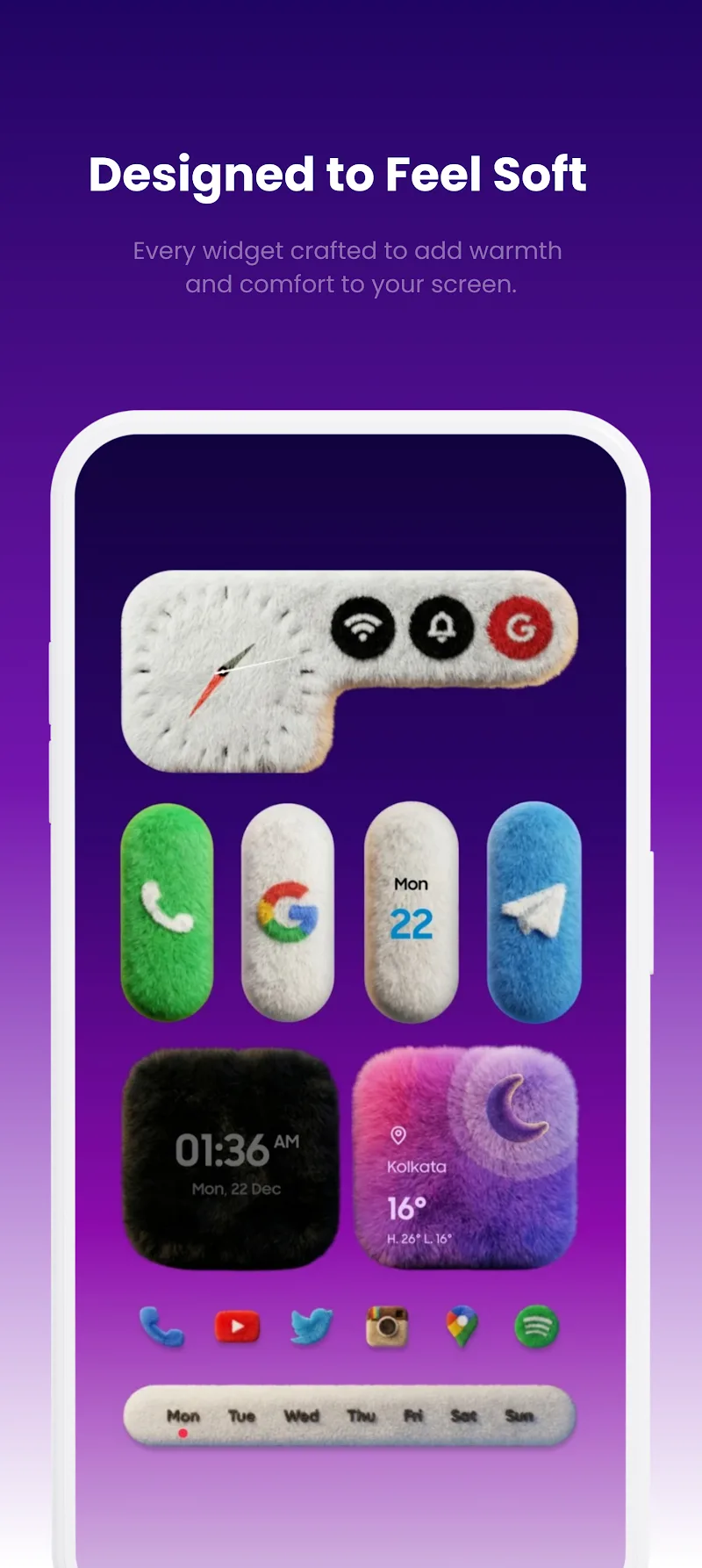 Fluffy Widgets for KWGT - screenshot 2