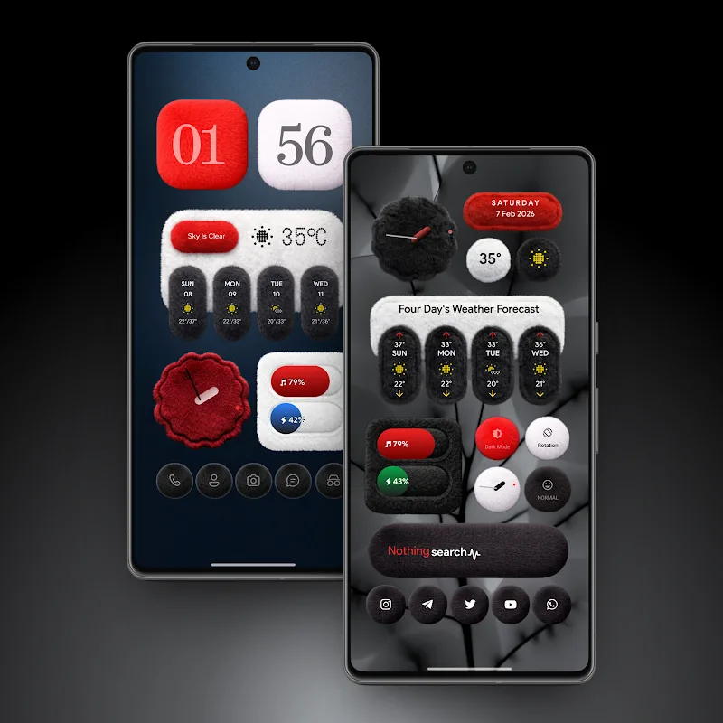 Fluffy Thing KWGT v1.0.4 APK (Full Version) - screenshot 1