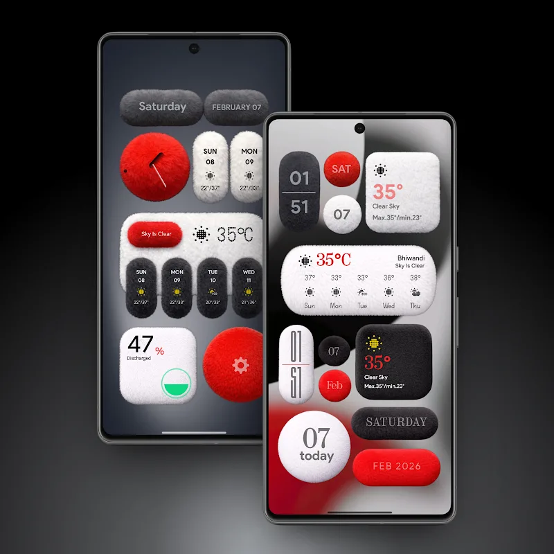 Fluffy Thing KWGT v1.0.4 APK (Full Version) - screenshot 3