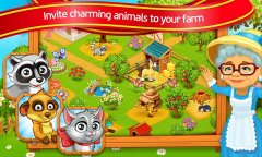 Farm Town: lovely pet on farm - screenshot 1