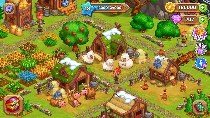 Vikings and Dragon Island Farm APK - screenshot 1
