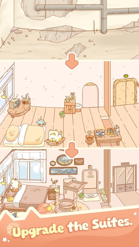 Idle Cat Hotel APK - screenshot 2