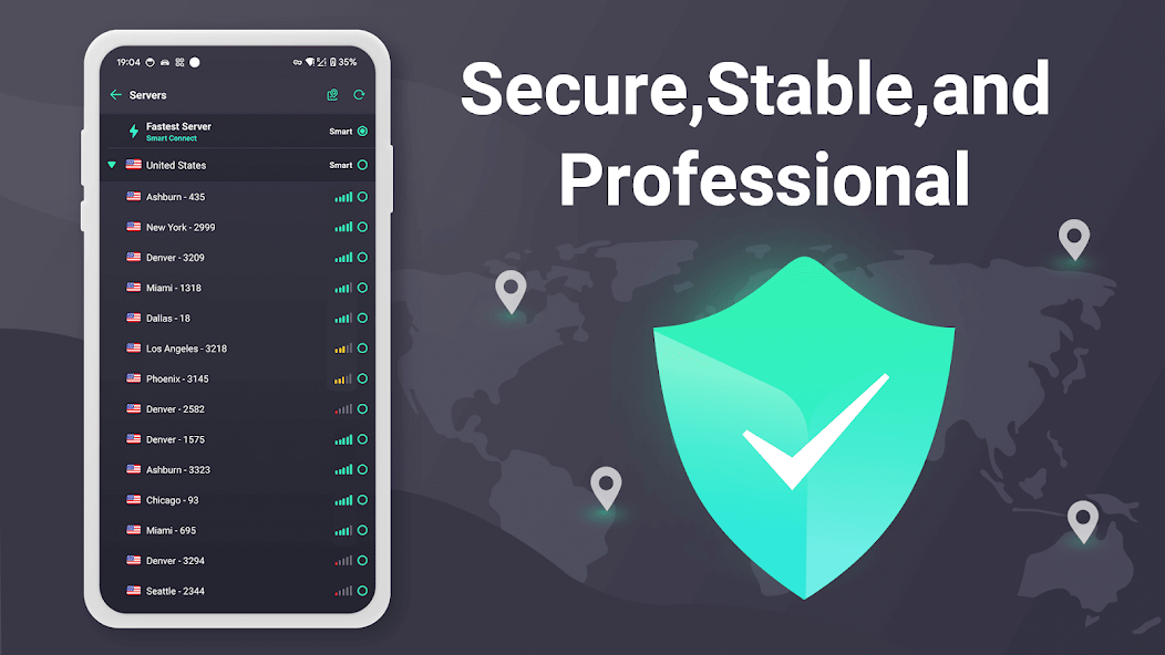 Touch VPN - Stable &amp;Security - screenshot 1