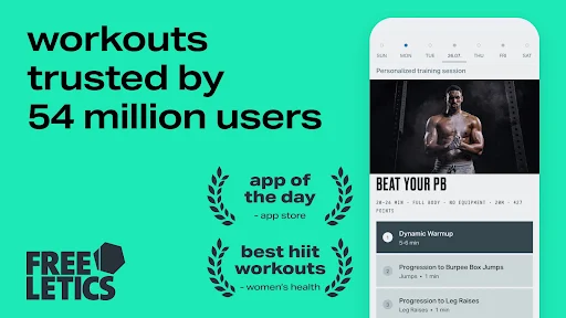 Freeletics Training Coach APK 26.6.1 for Android - screenshot 1