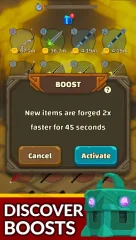 Idle Blacksmith - AFK Merge Tycoon - screenshot 2