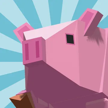 Cow Pig Run Tap: The Infinite Running Adventure MOD APK icon