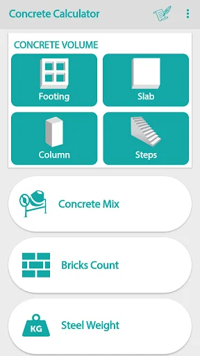 Civil Concrete Calculator - screenshot 2