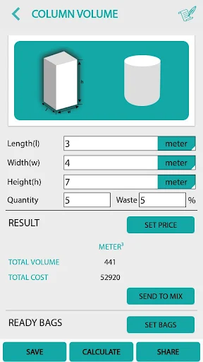 Civil Concrete Calculator - screenshot 5