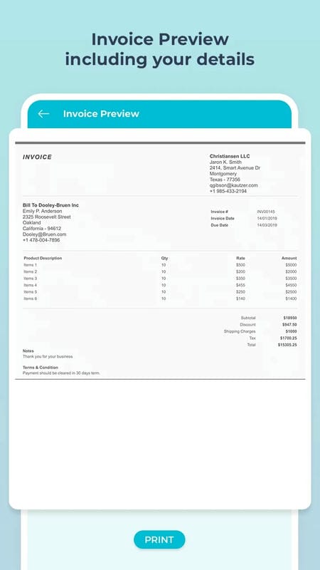 Easy Invoice APK - screenshot 5