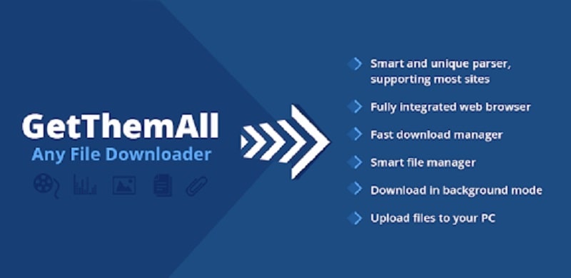 GetThemAll Any File Downloader APK - app icon
