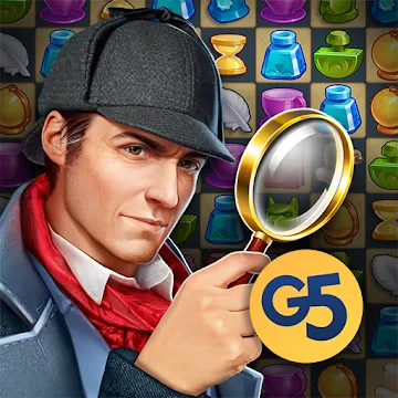 Sherlock: Mystery Hidden Objects & Match-3 Cases MOD APK icon
