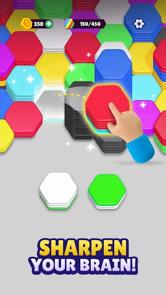 Hexa Sort - screenshot 1