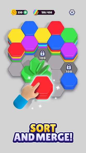 Hexa Sort - screenshot 3