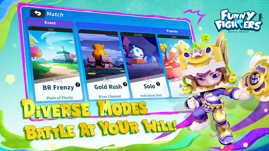 Funny Fighters: Battle Royale - screenshot 1