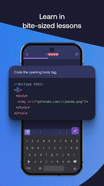 Mimo: Learn coding in JavaScript, Python and HTML - screenshot 5