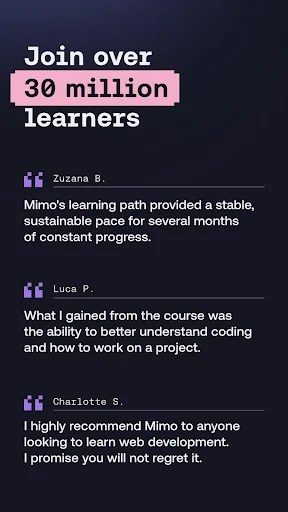 Mimo: Learn coding in JavaScript, Python and HTML - screenshot 6