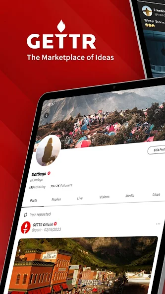 GETTR APK 1.77.1 for Android [Full Version] - screenshot 3