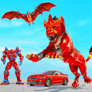 Lion Robot Car Game MOD APK icon